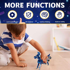 Blue Dragon imaginative play scene encourages storytelling and problem-solving.