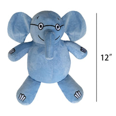 Blue elephant and pink pig plush set packaging image showing gift-ready set.
