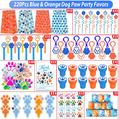 Blue Hydrangea paw bubble wands for interactive party fun.