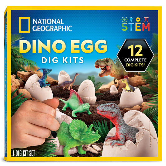 Blue Marble Dinosaur Dig Kit: egg with a hidden dino figure for hands-on discovery