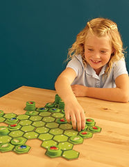 Blue Orange Battle Sheep hex tiles illustrate changing layouts for replayability