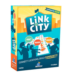 Blue Orange Link City board game City Hall tile for cooperative city-building.