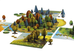 Blue Orange Photosynthesis seed and tree pieces illustrate life-cycle choices.
