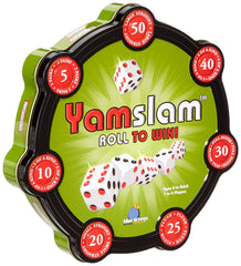 Blue Orange Yamslam dice roll visual for family game night