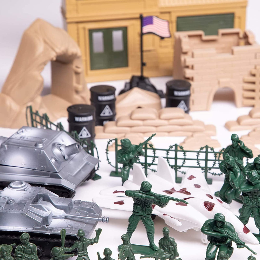 Blue Panda silver army figures support diverse formations for strategic play.