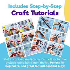 Blue Squid feathers and stickers inspire unique kid creations