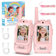 BlueFire Kids Walkie Talkies with Video front display for real-time play.