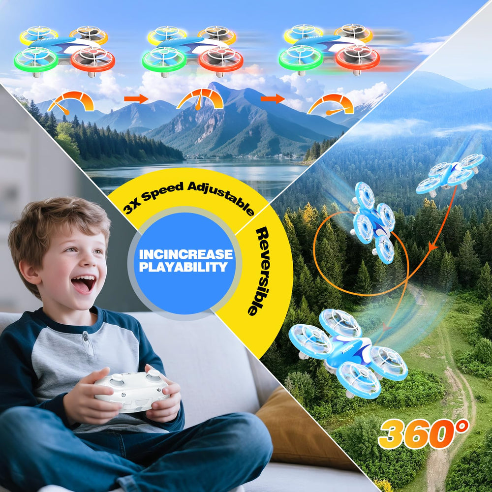 BlueFire mini drone offers two speed modes to grow skills