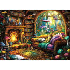 Blueforest 1000-piece mushroom forest landscape puzzle for immersive game nights.
