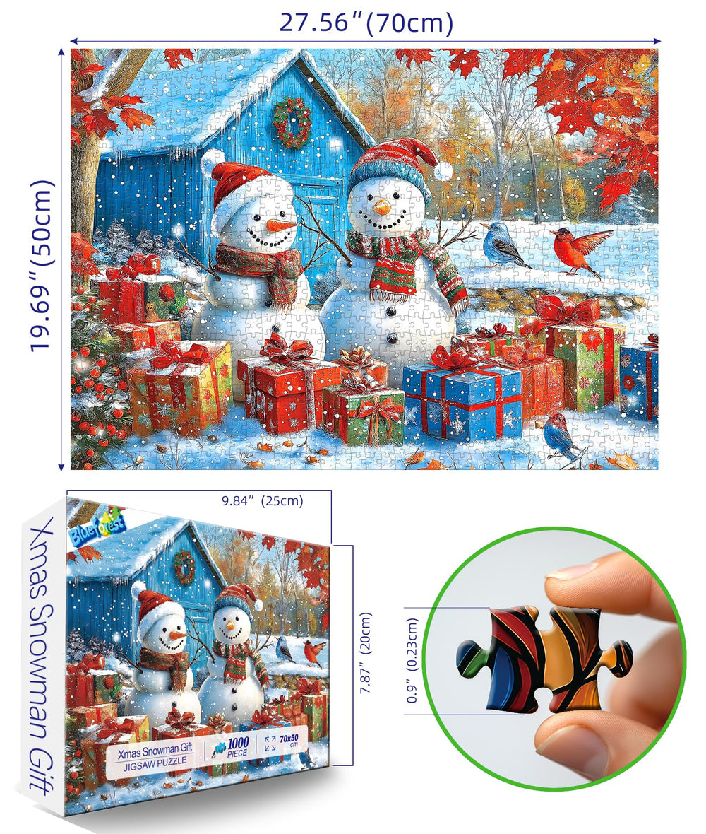 Blueforest 1000-piece puzzle with HD print delivering crisp, vibrant colors.