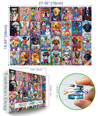 Blueforest colorful dog portraits puzzle offers detailed artwork perfect for quiet evenings.