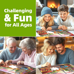 Blueforest completed puzzle display for wall art.