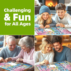 Blueforest completed puzzle framed as a frame-worthy wall piece.