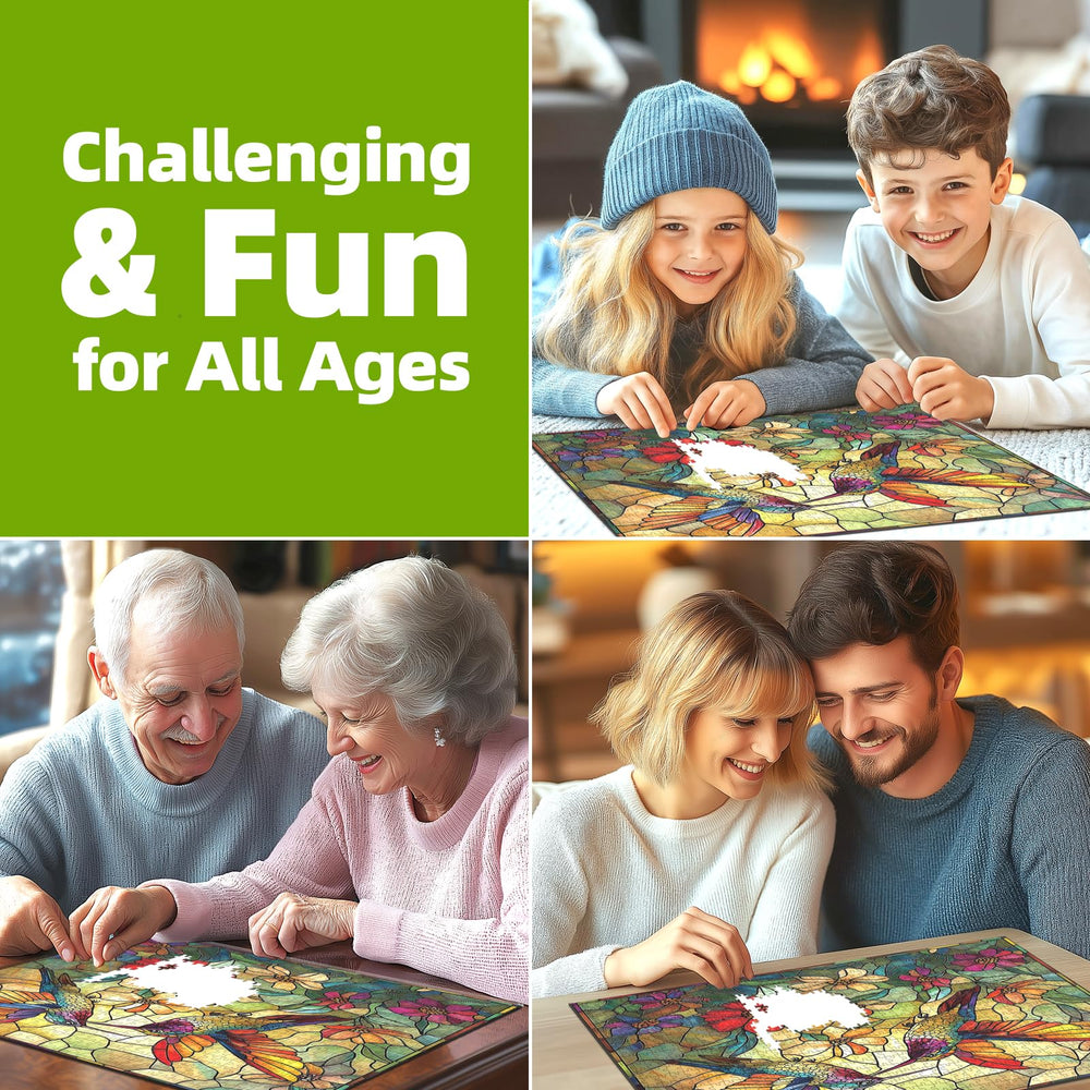 Blueforest dust-free cardboard puzzle for clean, comfortable puzzling