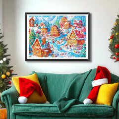 Blueforest 1000-piece puzzle pieces are easy to handle for smooth building.