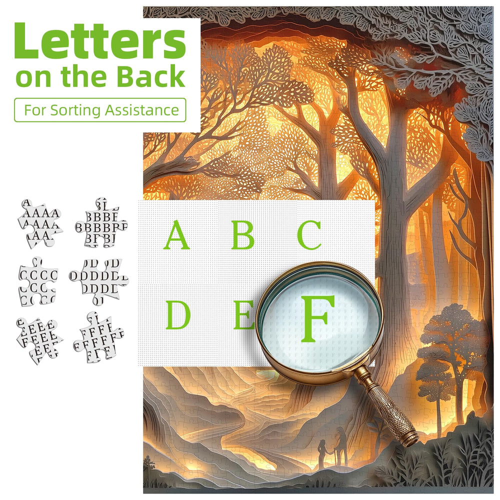 Blueforest Layered Paper Art depth recreates a lifelike forest dusk scene.