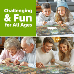 Blueforest recycled cardboard puzzle supports eco-friendly, durable crafting.