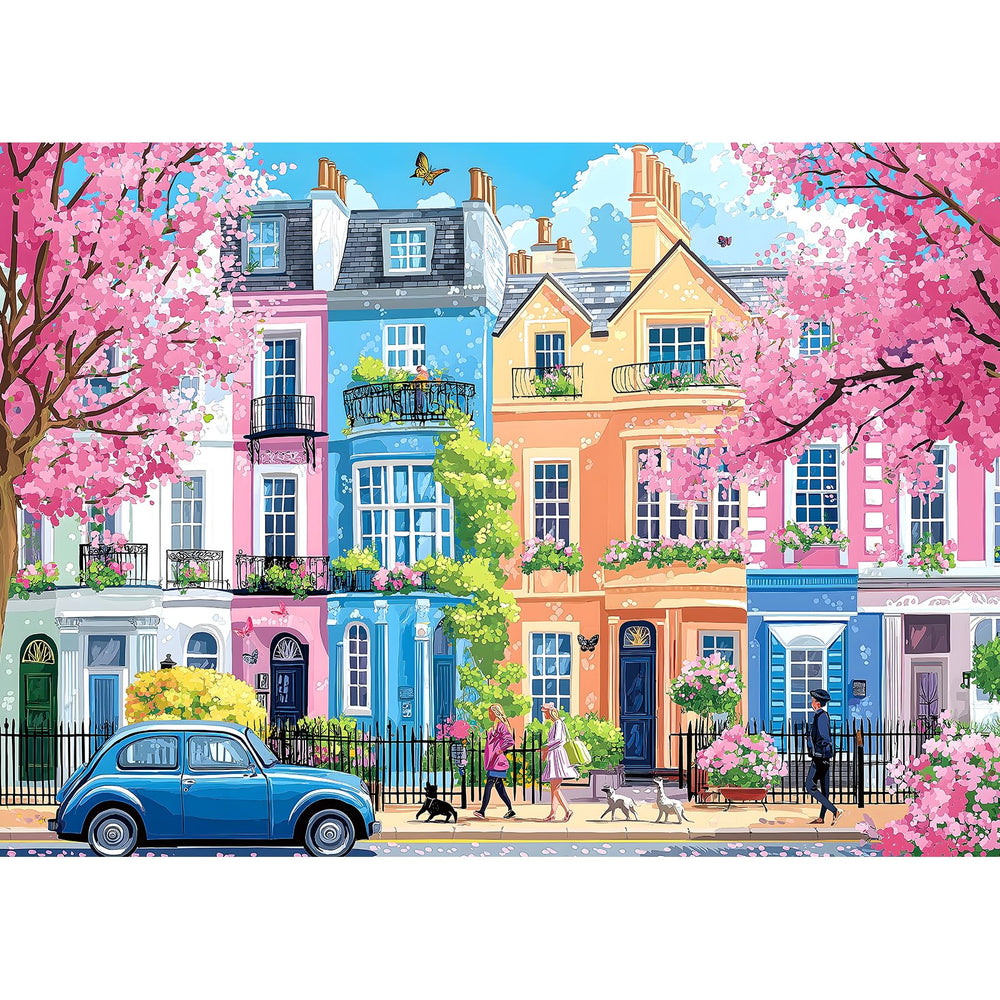 Blueforest Sakura Blossom Street puzzle box, ideal for gifting and display.