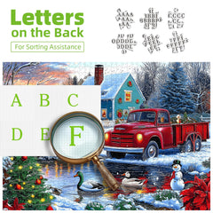 Blueforest Snowy farmhouse puzzle invites quiet focus and mindful progress