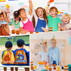 Bluegogo basketball party supplies bundle creates a cohesive theme