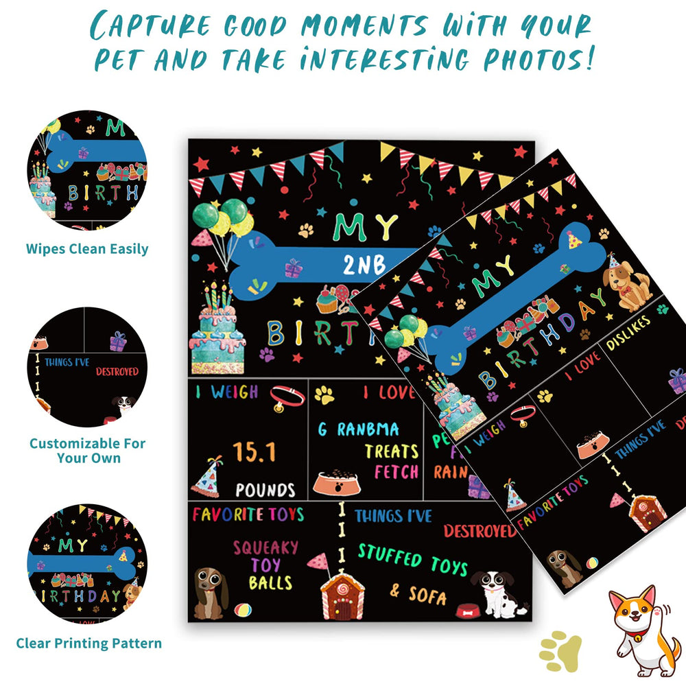 Bluegogo birthday poster captures memories of your pet's celebration