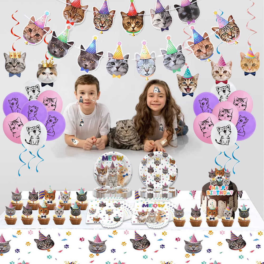 Bluegogo cake topper with cat design anchors sweet treats