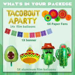 Bluegogo fiesta banner maraca garland creates lively backdrops for photos