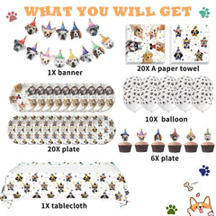 Bluegogo puppy napkins add cute flair and quick cleanup after treats