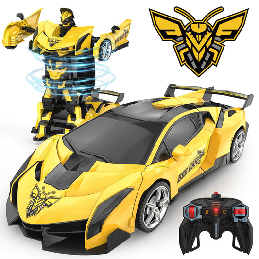 BLUEJAY Transform RC Car front view in car mode for dynamic play.