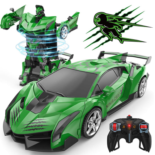 Bluejay Transform RC car in robot mode, showcasing quick deformation for imaginative play.
