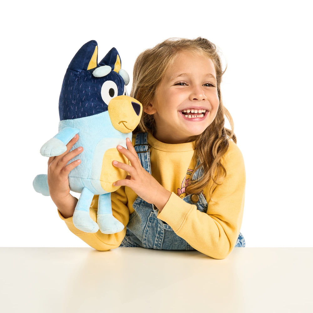 Collectible Bandit plush for expanding Bluey-inspired pretend play.