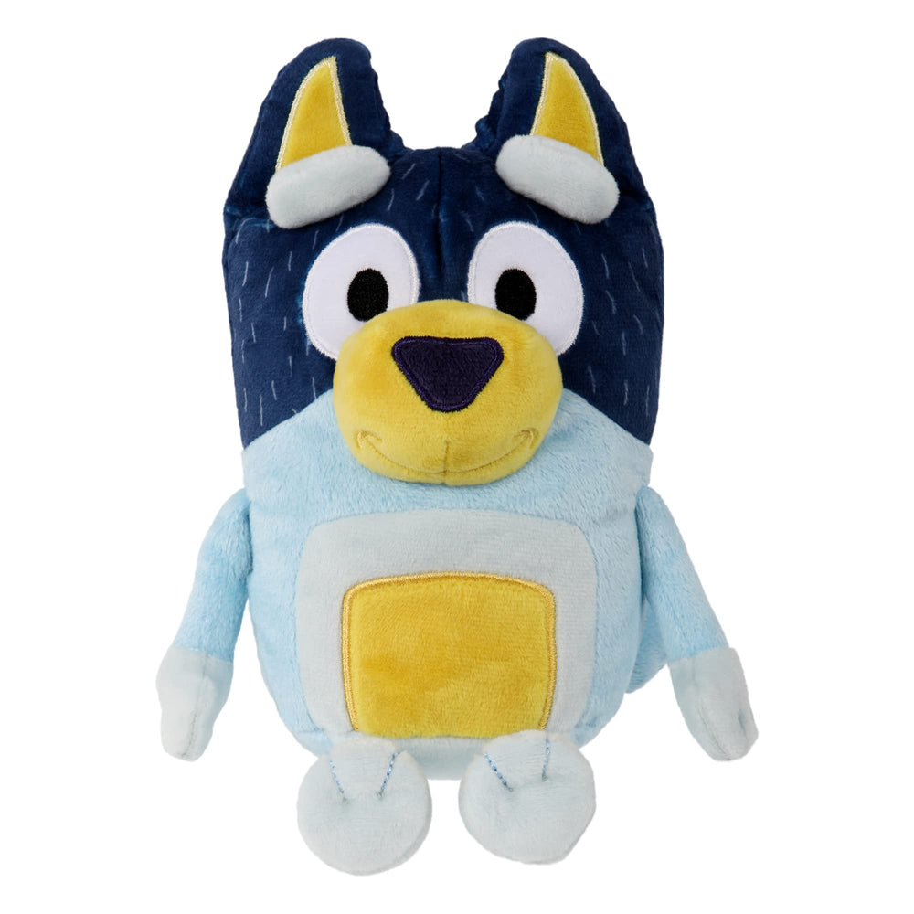 Bluey Dad Bandit plush pictured with family to inspire imaginative play.