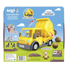 Bluey and Bingo figures included for imaginative construction play.