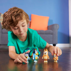 Bluey family figures compact size fit in backpacks for on-the-go play.