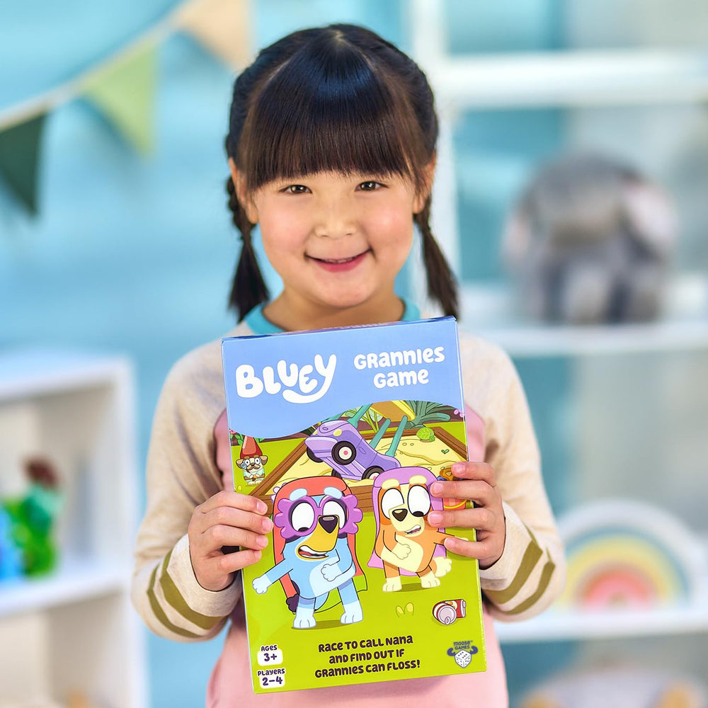 BLUEY Grannies Game 2-4 players setup invites cooperative play and social skills.