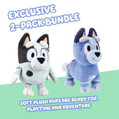 Bluey Muffin plush close-up shows soft texture and premium stitching.
