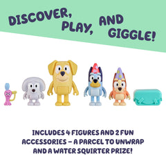 Water squirter accessory adds splashy fun during games.