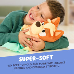Bluey Sleepy Time Bingo soft texture inviting hugs and cuddles at night.