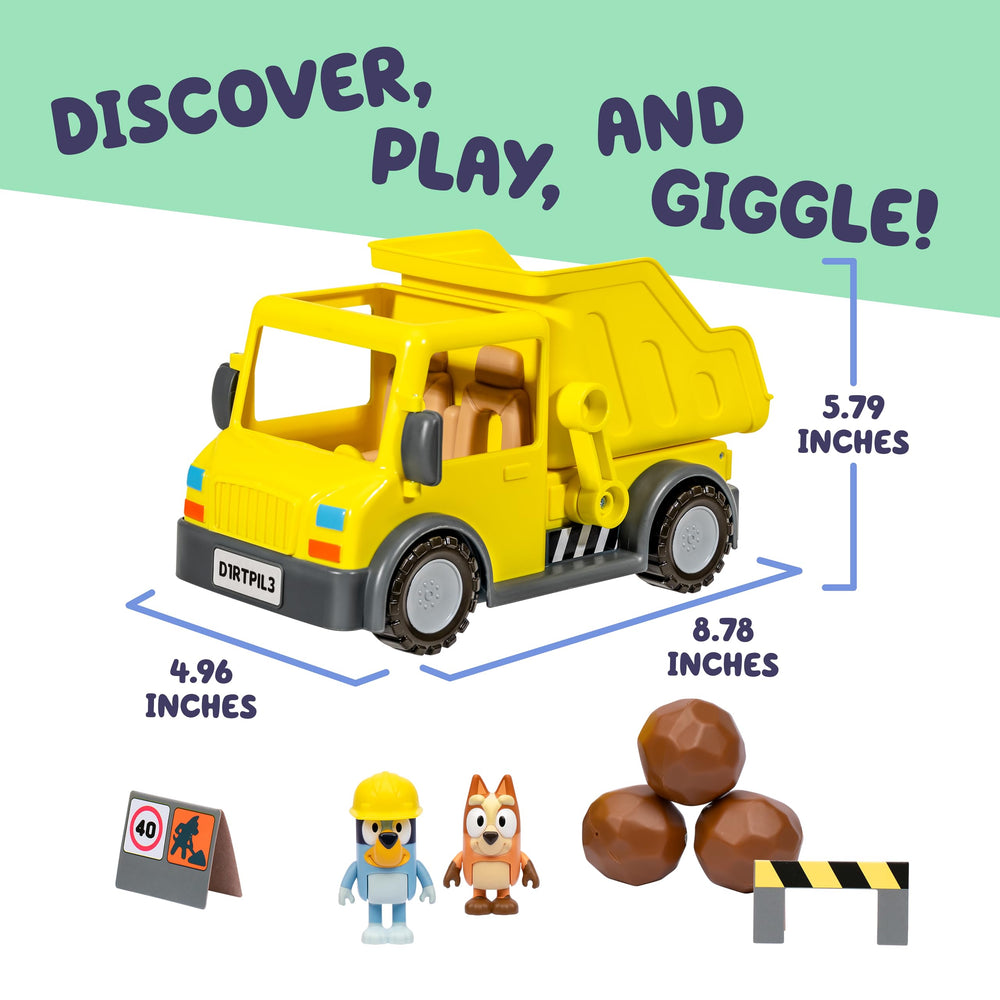 Sticker sheet to personalize the Bluey truck and figures.