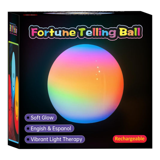 BLUEYE fortune-telling ball on table offers playful YES/NO answers for family fun.