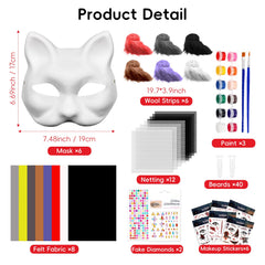 Blurap Therian Mask Kit paint set enables vibrant designs on any base.