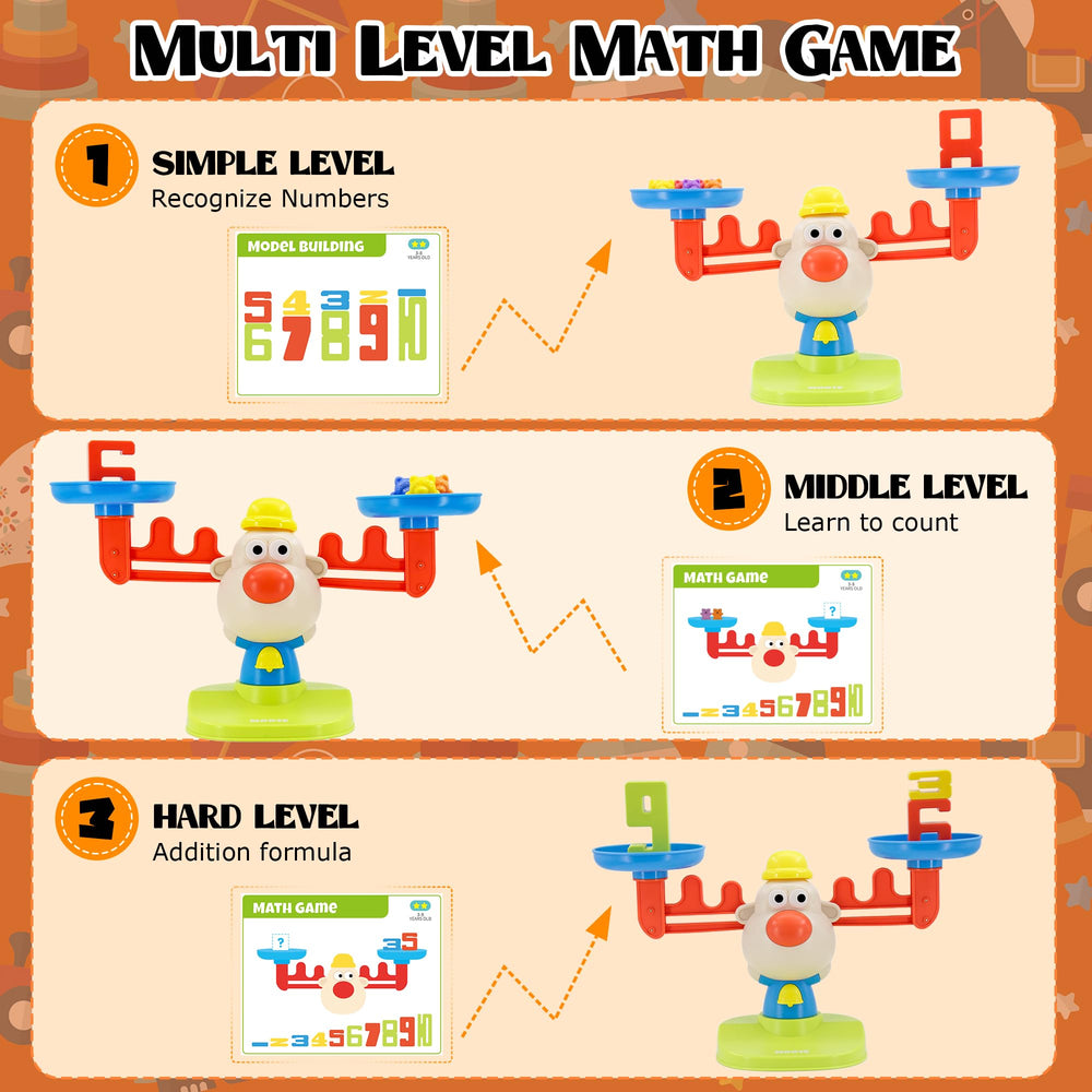 Bmag Balance Math Toy features ten numbers for early arithmetic and number sense