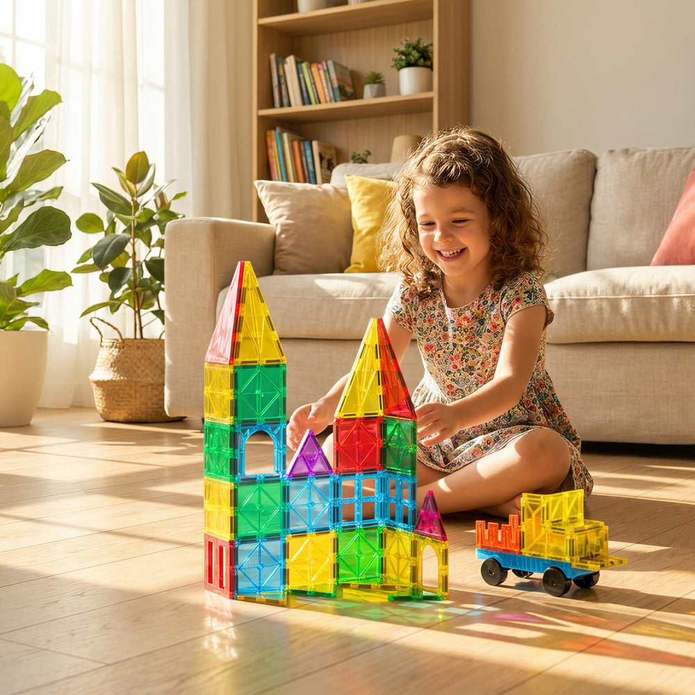 Bmag easy-store gift-pack keeps play area tidy and storage friendly.