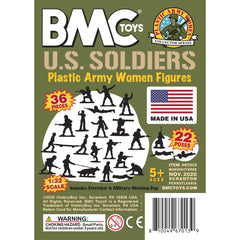 BMC Army Women figure 1-32 scale for authentic dioramas.