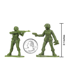 BMC Army Women kneeling rifleman figure inspires ranged, tactical play.