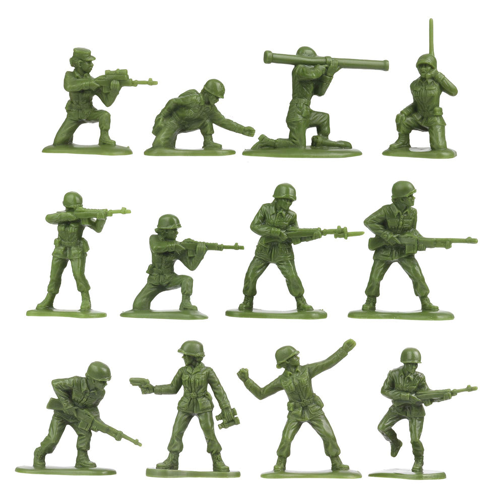BMC Army Women prone rifleman figure enhances realistic tactical posing.