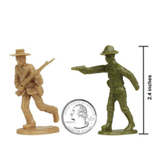 BMC Toys Border Wars Mexican Villista figure in tan ideal for scene reenactments