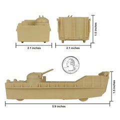 BMC Toys Classic Marx landing craft wheel detail emphasizes rolling action