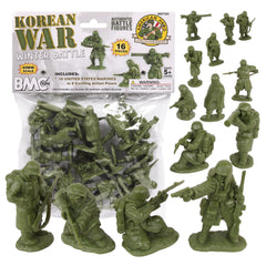 BMC Toys Korean War winter battle figures showcase detailed sculpting for display and diorama play