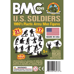 BMC Toys Marx Army Men polybag insert card packaging details.